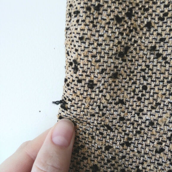 Kasper Sz 10 Silk Blend Boucle Tweed High Waist Pants Office Academia Heritage - Picture 5 of 15